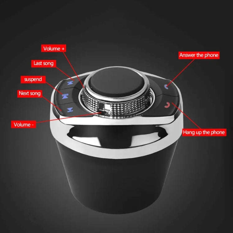 Multifunctional Car Cup Holder Wireless Knob Button Steering Wheel Button Remote Control without ...