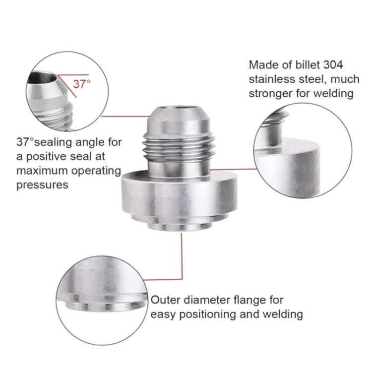 AN10 Car Oil Pipe Joint Breathable Pot Connector