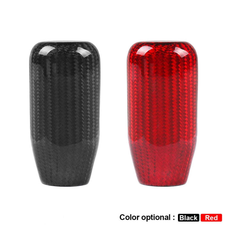 Universal Car Real Carbon Fiber Gear Head (Red)