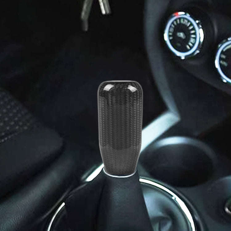 Universal Car Real Carbon Fiber Gear Head (Red)