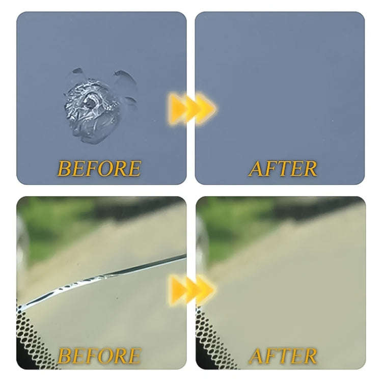 2 in 1 3ml Paintless Dent Removal Car Window Windshield Repair Fluid with Tool (Black)