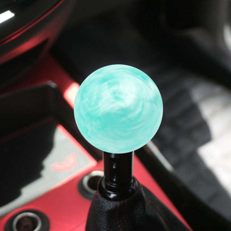 Car Modified Marble Star Gear Head Shifter Cover with Adapter (Light Green)