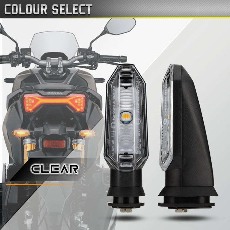 2pcs For Honda RS150 XRE300 CRF300 X-ADV Motorcycles LED Turn Signal Light(Transparent)