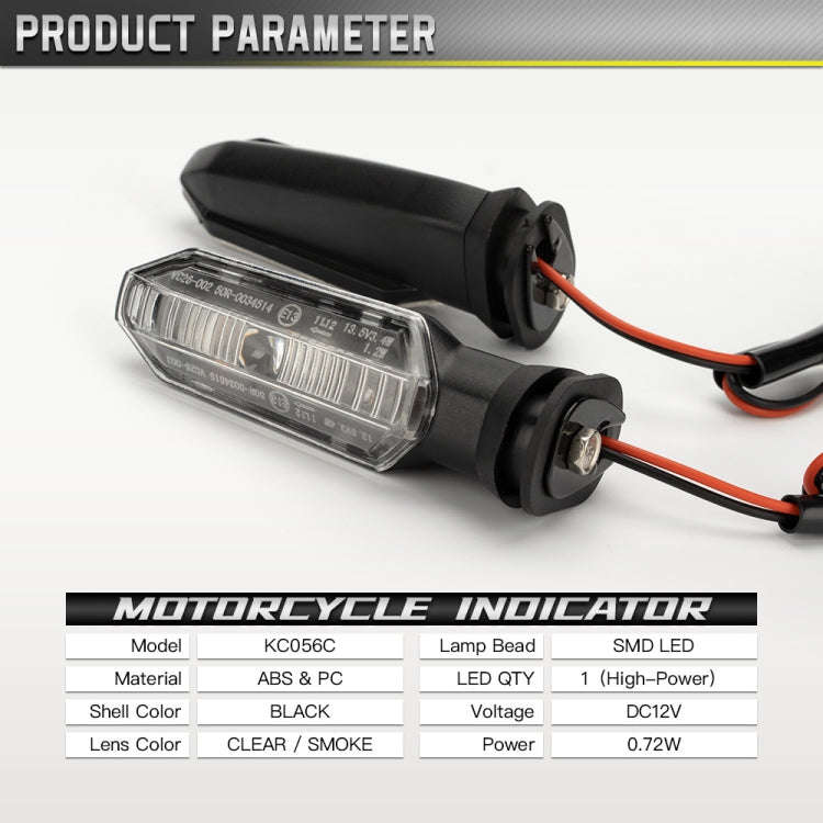 2pcs For Honda RS150 XRE300 CRF300 X-ADV Motorcycles LED Turn Signal Light(Transparent)
