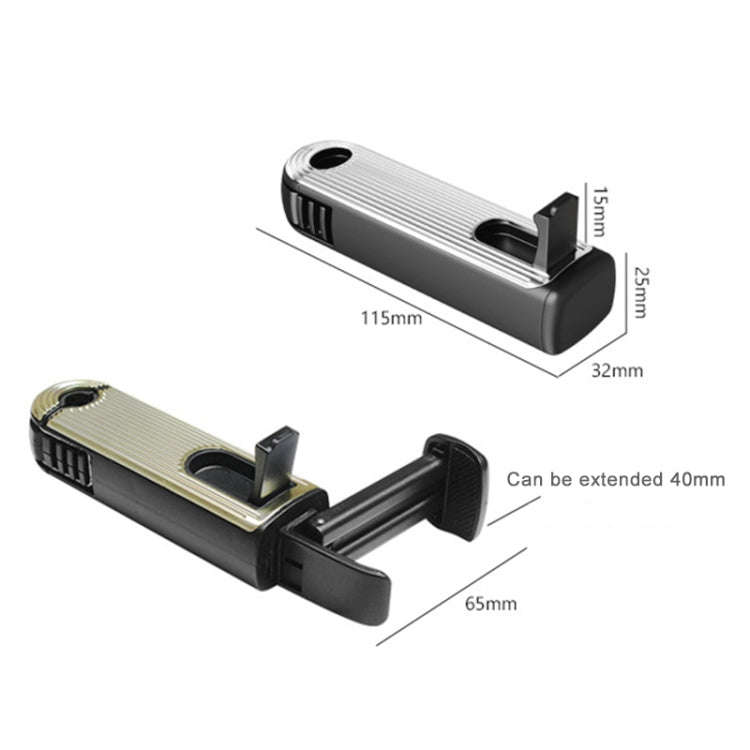 G202 Car Creative Phone Bracket Hook 360 Degree Rotating Telescopic Bracket(Silver)