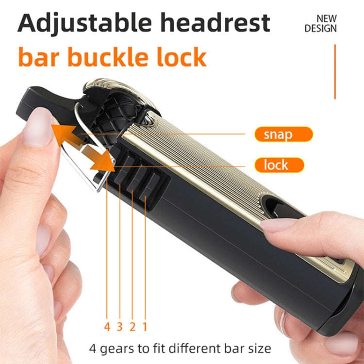 G202 Car Creative Phone Bracket Hook 360 Degree Rotating Telescopic Bracket(Silver)