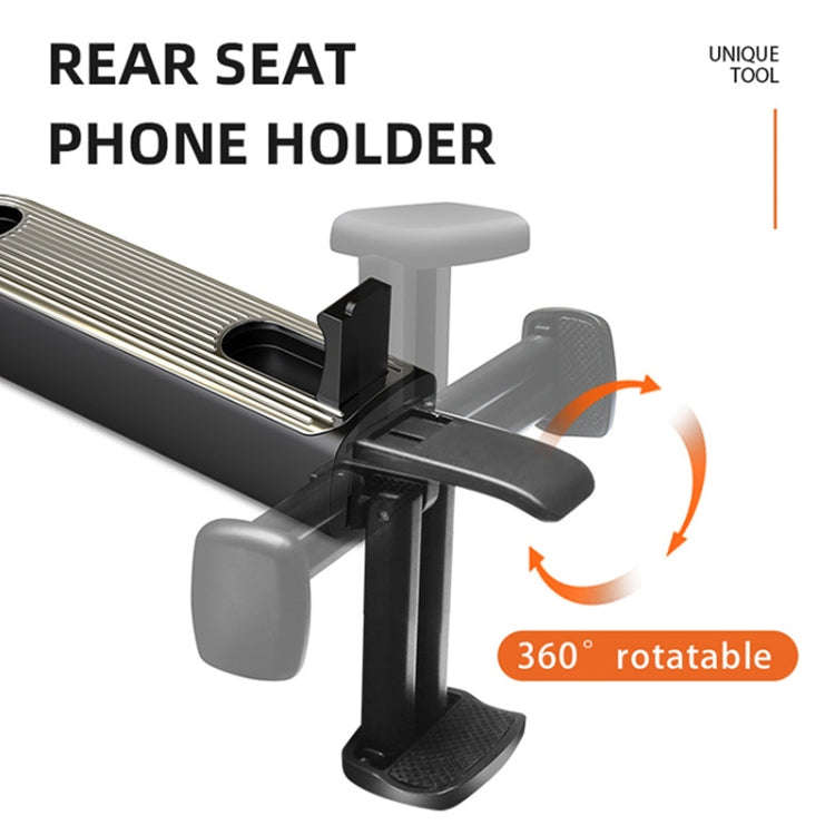 G202 Car Creative Phone Bracket Hook 360 Degree Rotating Telescopic Bracket(Silver)