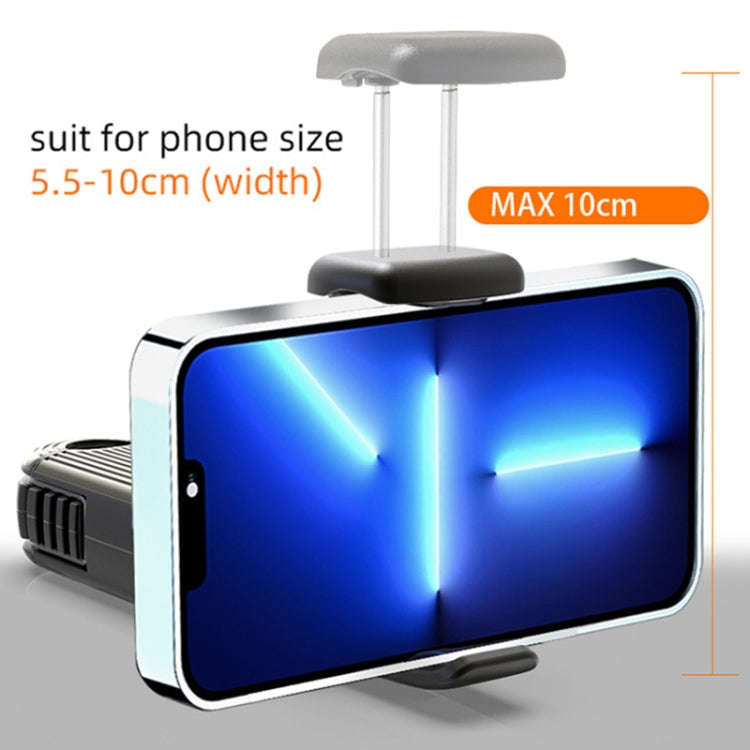 G202 Car Creative Phone Bracket Hook 360 Degree Rotating Telescopic Bracket(Silver)