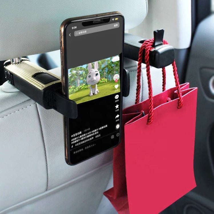 G202 Car Creative Phone Bracket Hook 360 Degree Rotating Telescopic Bracket(Silver)