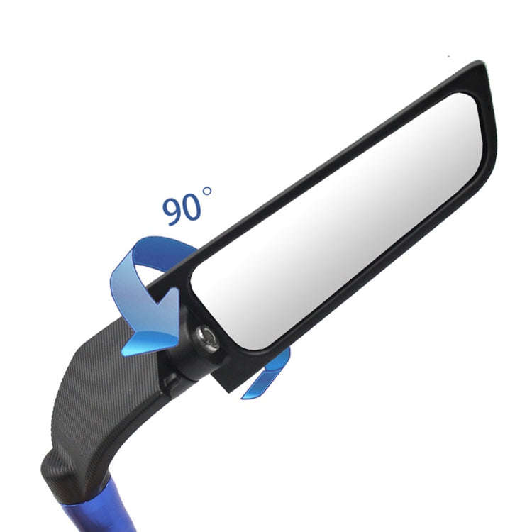 Motorcycle Modification Fixed Wind Wing Rearview Mirror (Black)