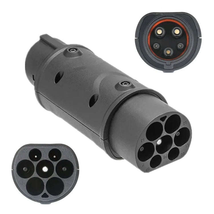 SAE J1772 New Energy Vehicle Charging Gun Type 2 to Type 1 Adapter