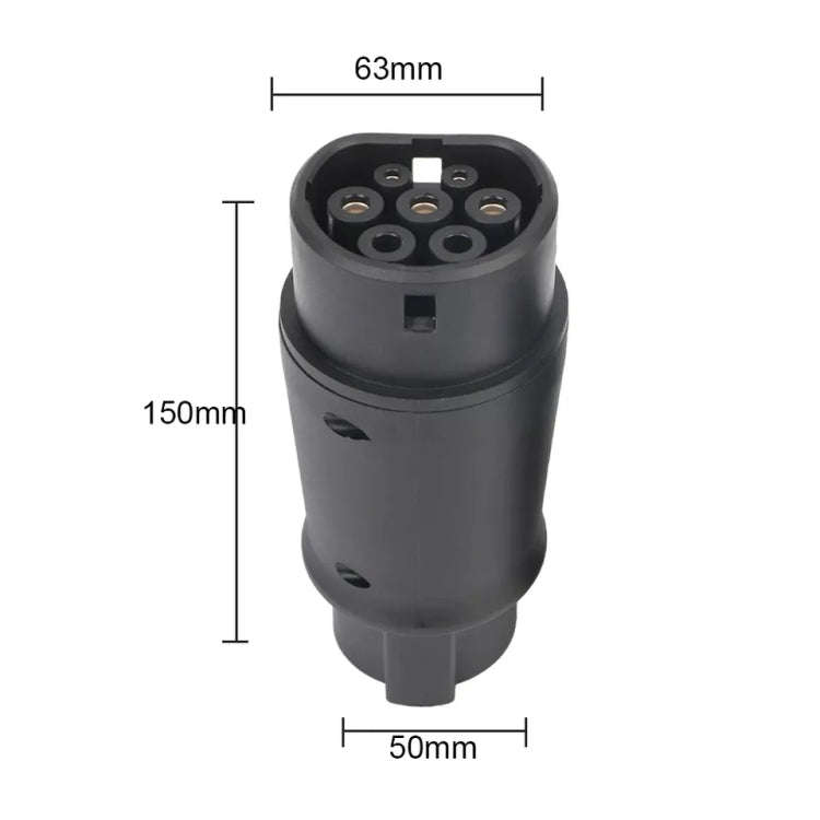 SAE J1772 New Energy Vehicle Charging Gun Type 1 to Type 2 Adapter