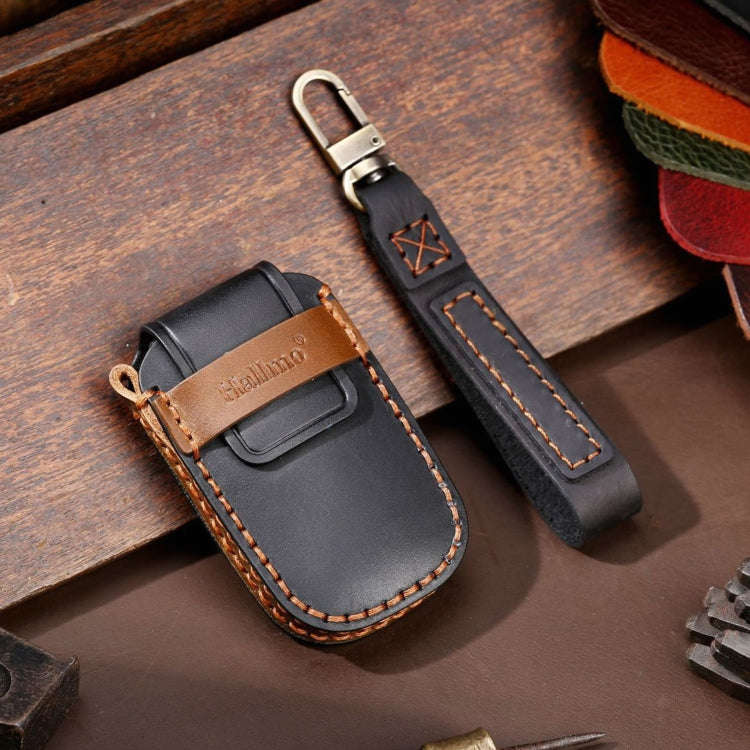 For Kia Sportage R / K5 / K4 / K2 / KX3 Hallmo B Style Car Cowhide Leather Key Protective Cover K...