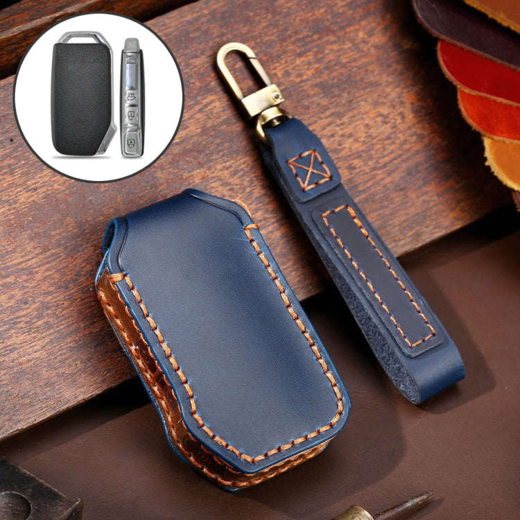 For Kia Sportage R / K5 / K4 / K2 / KX3 Hallmo B Style Car Cowhide Leather Key Protective Cover K...