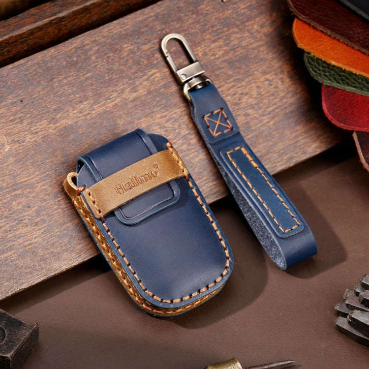 For Kia Sportage R / K5 / K4 / K2 / KX3 Hallmo B Style Car Cowhide Leather Key Protective Cover K...