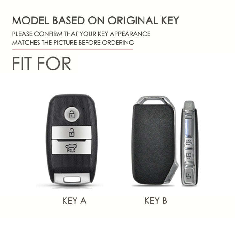 For Kia Sportage R / K5 / K4 / K2 / KX3 Hallmo B Style Car Cowhide Leather Key Protective Cover K...