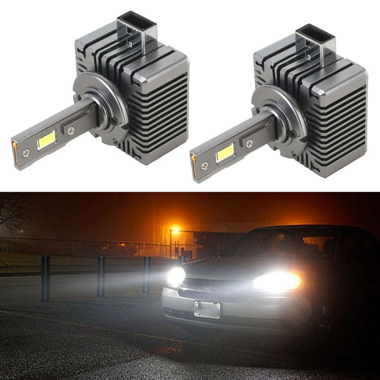 1 Pair D Series D1 Car HID Ballast to LED Headlight DC12V / 35W / 6000K / 4000LM (White Light)