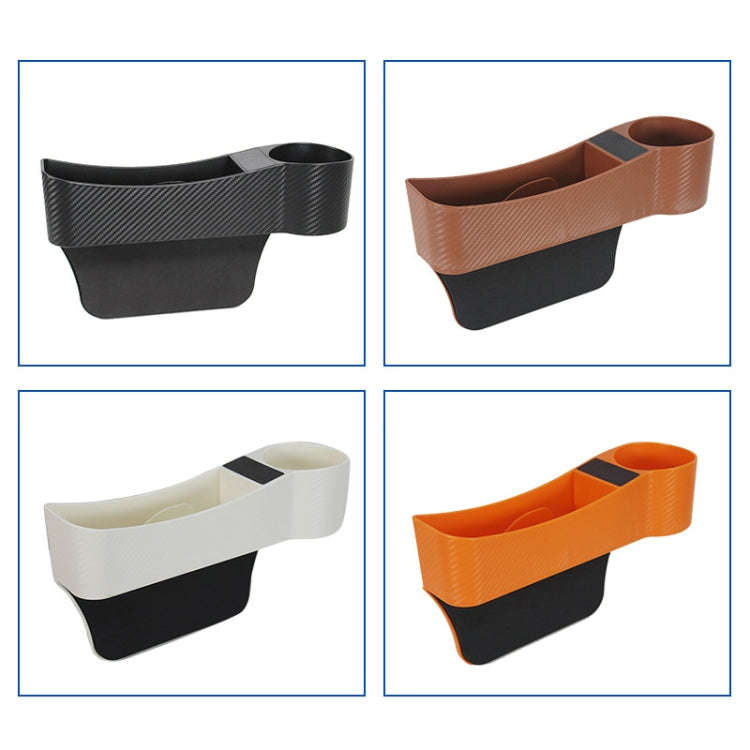 CARFU AC-2294 Car Seat Gap Multi-function Storage Box(Brown)