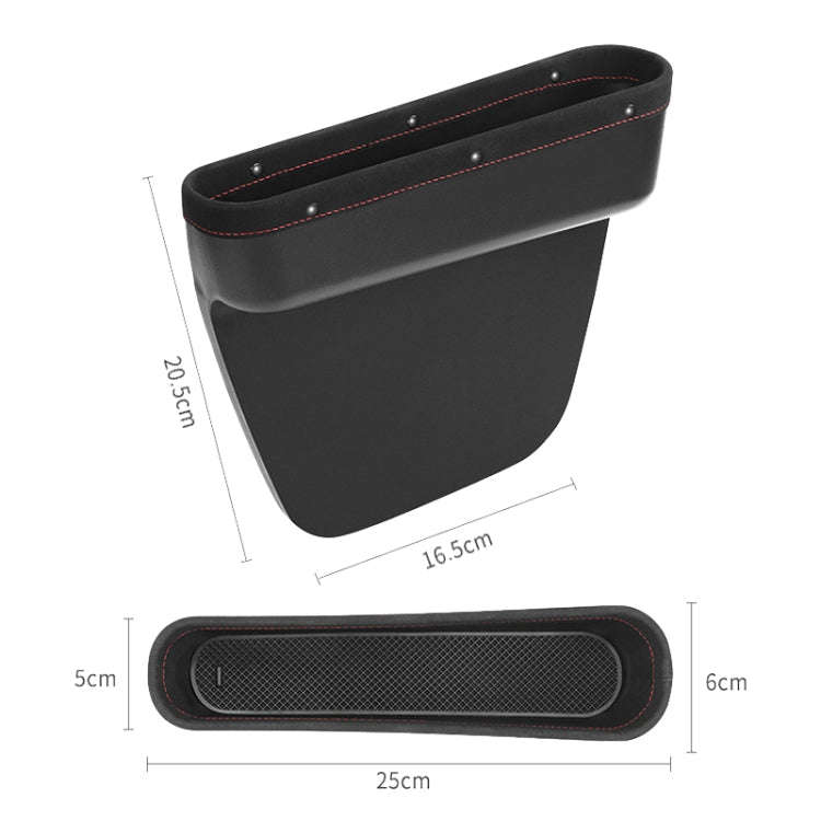 Multifunctional Car Gap Storage Box Car Seat Slit Storage Bag, Style: Co-driving (Brown)