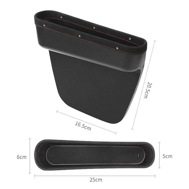 Multifunctional Car Gap Storage Box Car Seat Slit Storage Bag, Style: Driver (Brown)