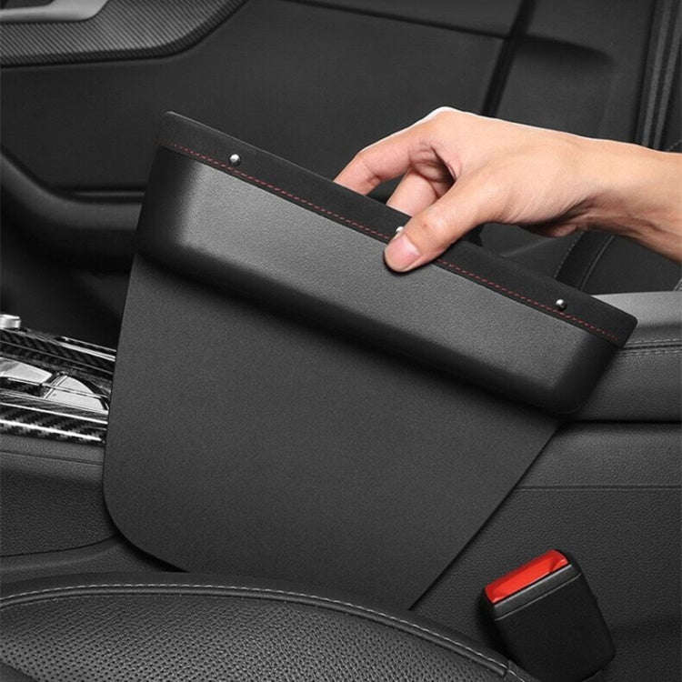 Multifunctional Car Gap Storage Box Car Seat Slit Storage Bag, Style: Driver (Brown)