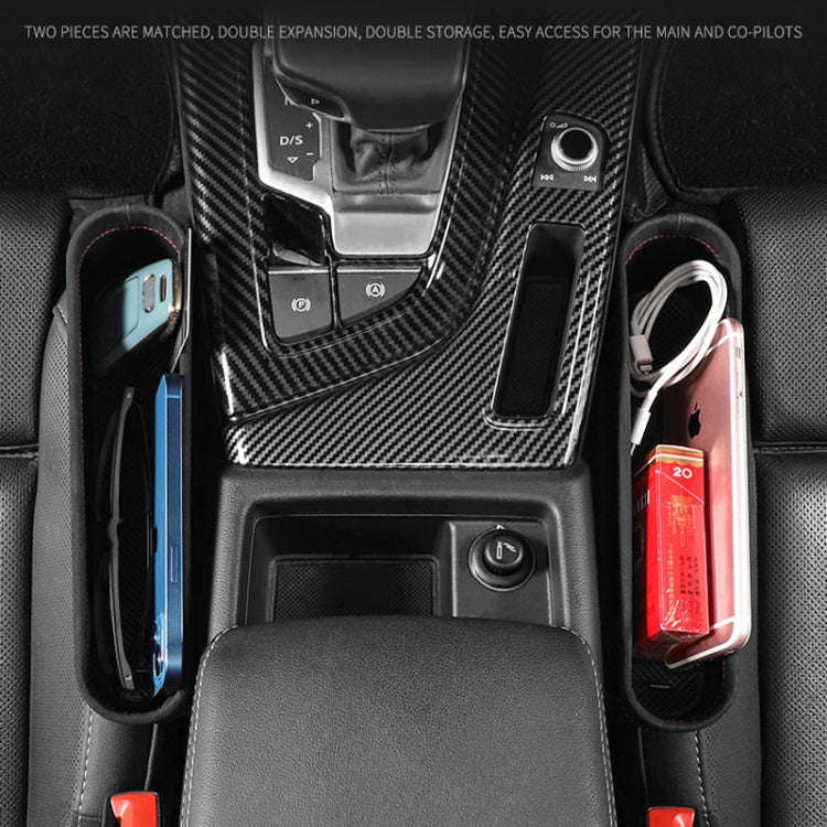 Multifunctional Car Gap Storage Box Car Seat Slit Storage Bag, Style: Driver (Brown)
