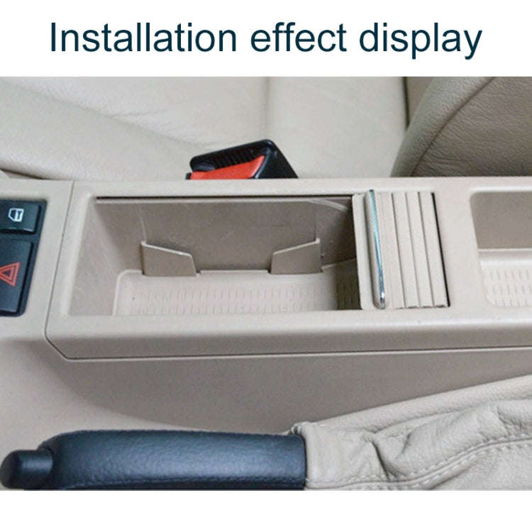 For BMW 3 Series E46 Left Driving Car Center Console Water Cup Holder Cover 51167038334(Beige)