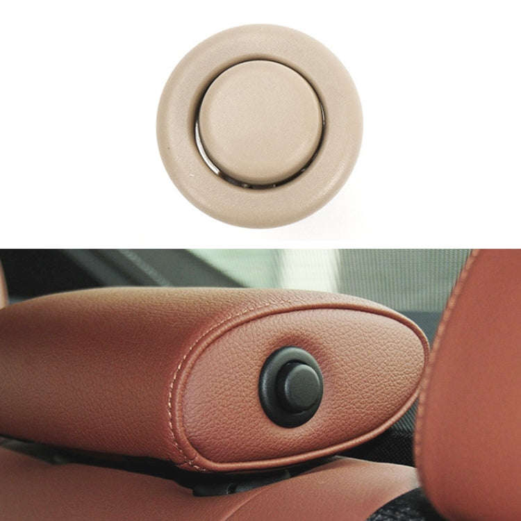 For BMW E90 / F18 Left Driving Car Rear Seat Headrest Switch Button 52207251369-1(Beige)