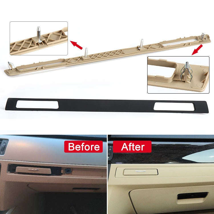 For BMW 3 Series E90 Left Driving Dashboard Water Cup Holder Decorative Frame 5145 7138 799(Grey)