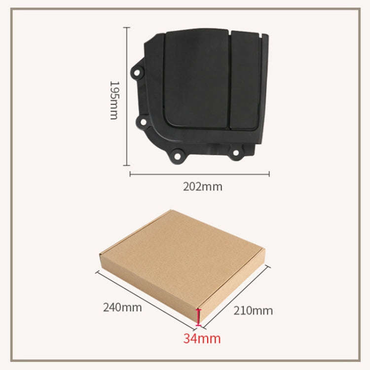 For BMW 3 Series E93 Left Driving Car Convertible Rear Platform Right Hinge Cover Folding Cover 5...