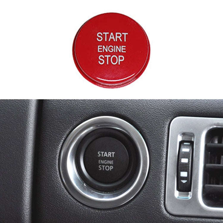 One-key Start Engine Stop Switch Button for Land Rover Range Rover Executive, Left Driving (Red)