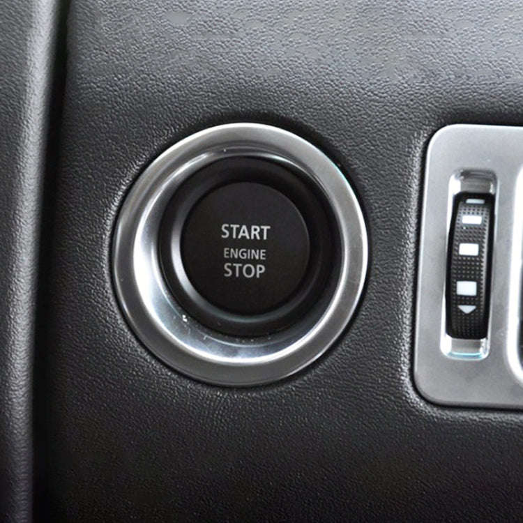 One-key Start Engine Stop Switch Button for Land Rover Range Rover Executive, Left Driving (Green)
