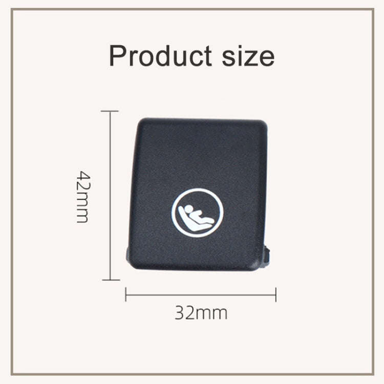 Child Seat Rear Row Seat Safety Belt Anchor Cover For volvo V90 / S90 / S60 / XC40 / XC60, Left-D...