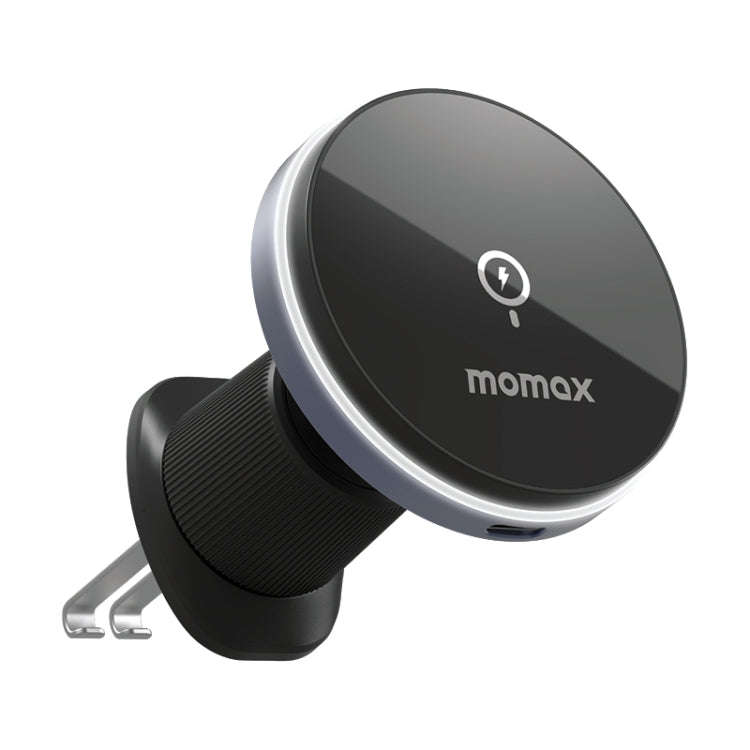 MOMAX CM25A Magnetic Wireless Charger Car Air Outlet Phone Holder