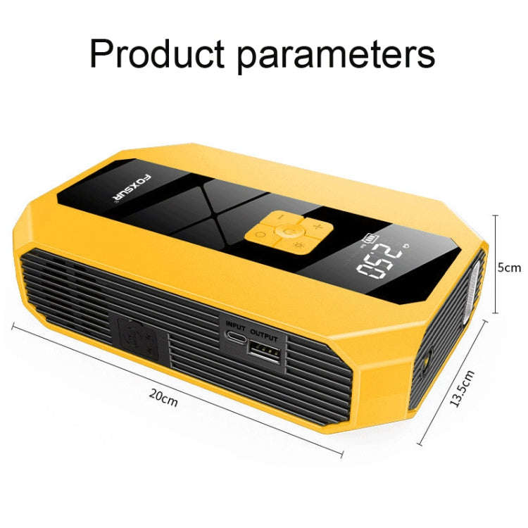 FOXSUR FJS-900 12V Car Multifunctional Emergency Start Power Supply Portable Air Pump