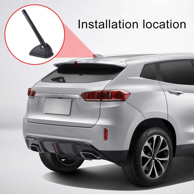 YQ-606A 11.5x1.3cm Car Roof Antenna Shape Decorator