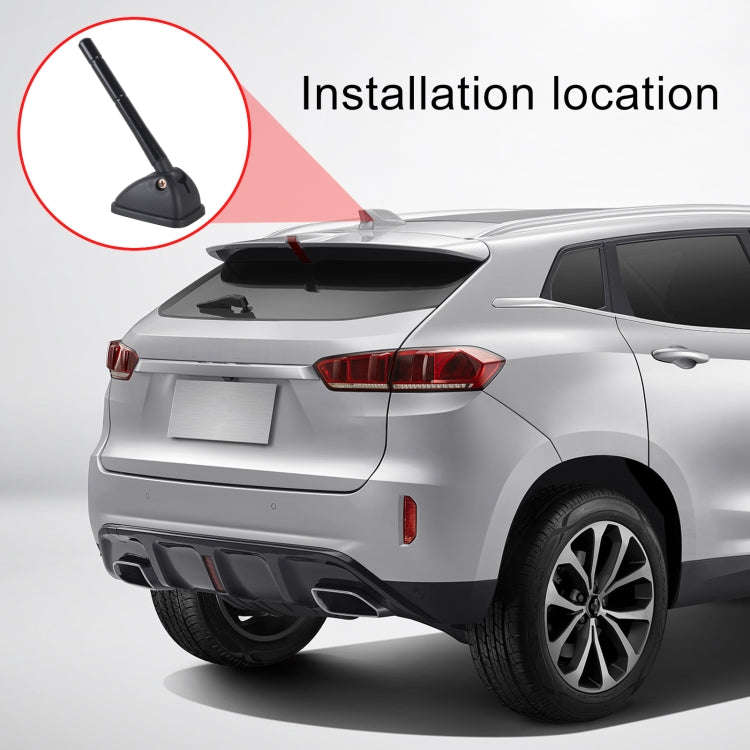 YQ-611A 11.5x1.4cm Car Roof Antenna Shape Decorator