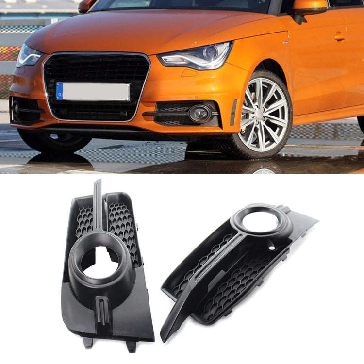 For Audi A1 8X 2011-2014 1 Pair Car Bumper Fog Lamp Decorative Cover Lower Grille Fog Lamp Frame ...
