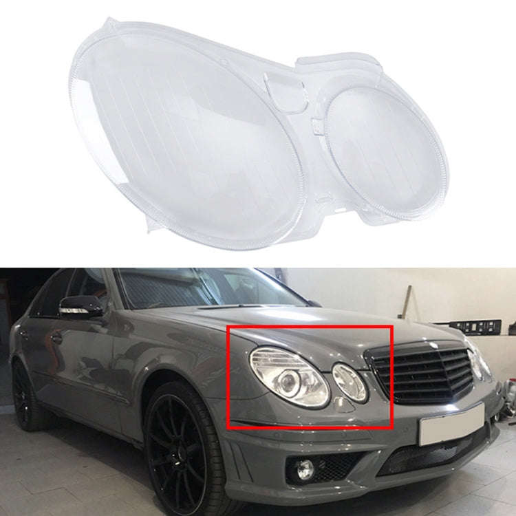 For Mercedes-Benz E-Class W211 2002-2008 Car Right Side Headlight Transparent Protective Cover 21...