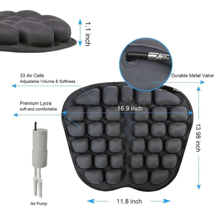 IN-SC003 Car Office Inflatable Airbag Seat Cushion, Style: Electric Water Inflatable Dual-Use (Bl...