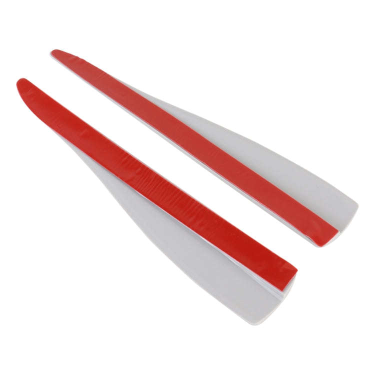 1 Pair Car Solid Color Silicone Bumper Strip, Style: Short (Grey)