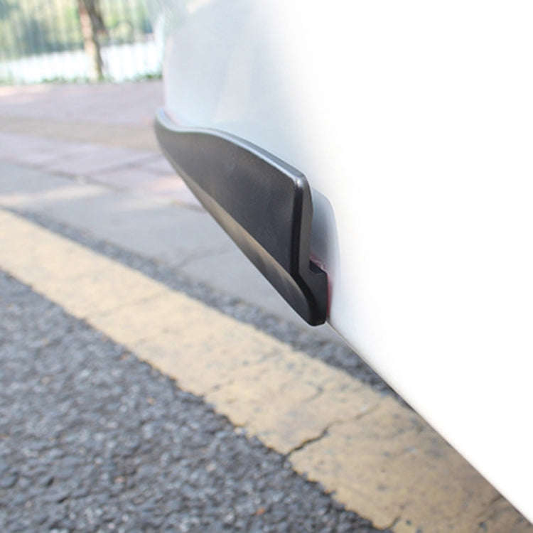 1 Pair Car Solid Color Silicone Bumper Strip, Style: Short (Grey)