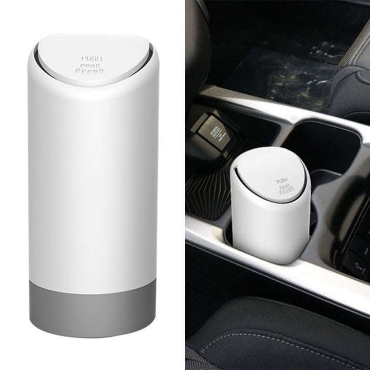 3R-2114 Car Multifunctional Mini Trash Can (White)