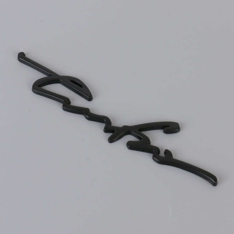 Car Personalized Aluminum Alloy Decorative Stickers, Size: 16x3.5x0.4cm (Black)