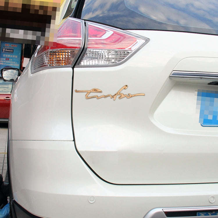 Car Personalized Aluminum Alloy Decorative Stickers, Size: 16x3.5x0.4cm (Gold)