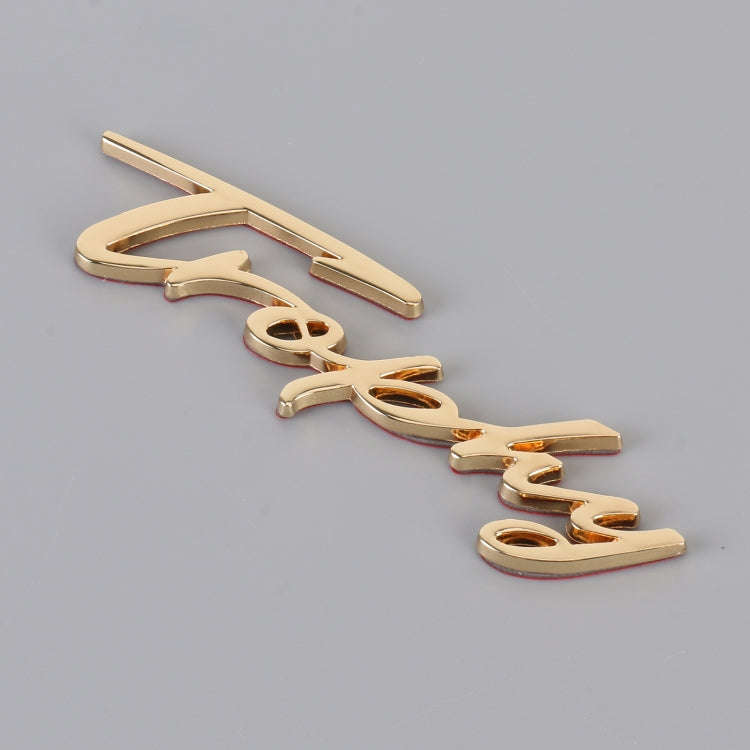 Car TROPHY Personalized Aluminum Alloy Decorative Stickers, Size: 11.5x2.5x0.35cm (Gold)