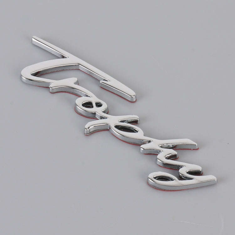 Car TROPHY Personalized Aluminum Alloy Decorative Stickers, Size: 11.5x2.5x0.35cm (Silver)