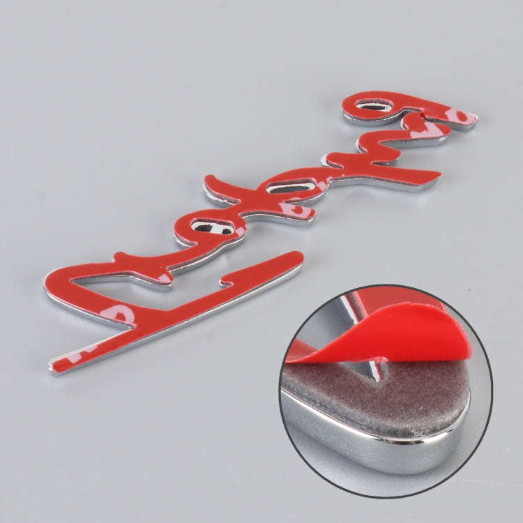 Car TROPHY Personalized Aluminum Alloy Decorative Stickers, Size: 11.5x2.5x0.35cm (Silver)