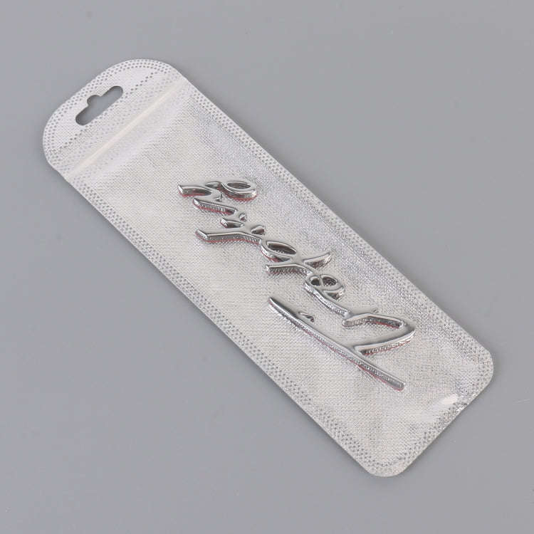 Car TROPHY Personalized Aluminum Alloy Decorative Stickers, Size: 11.5x2.5x0.35cm (Silver)