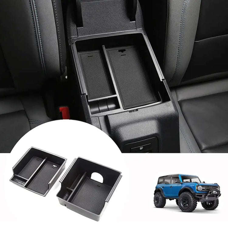 For Ford Bronco 2021 Car Armrest Box Double Layer Storage Box